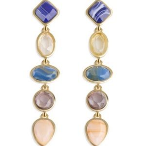 Geometric Shape Gold Plated Earrings